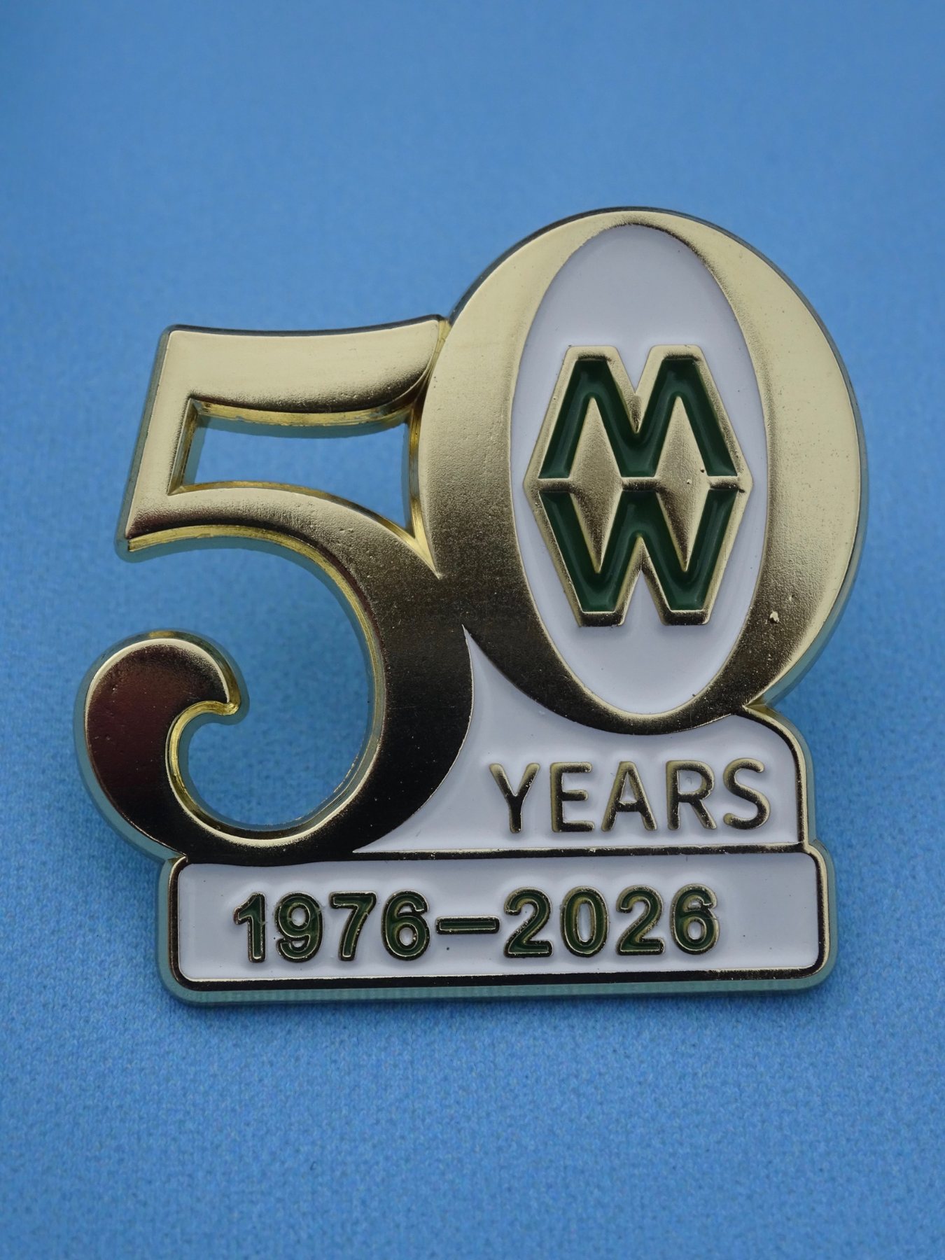 Two Moors Way 50th anniversary badge celebrating 1976 to 2026